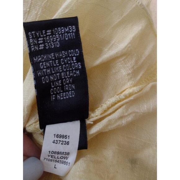 IZ Byer Y2K Gauze Blouson Tank Top Size L Crotchet Lightweight Cottage Fairy - Picture 8 of 8